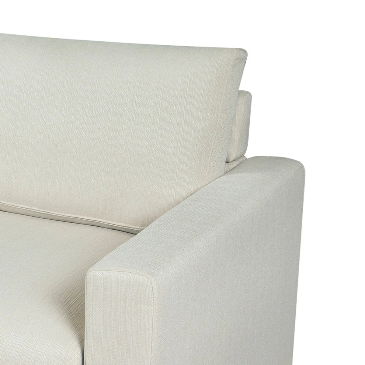 White Fabric Upholstery Sofa J45762