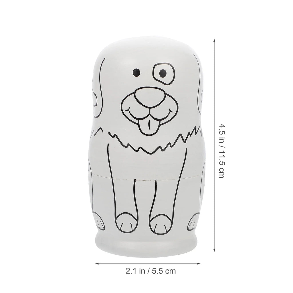 Unpainted Blank Matryoshka Dolls Nesting Dolls W32315