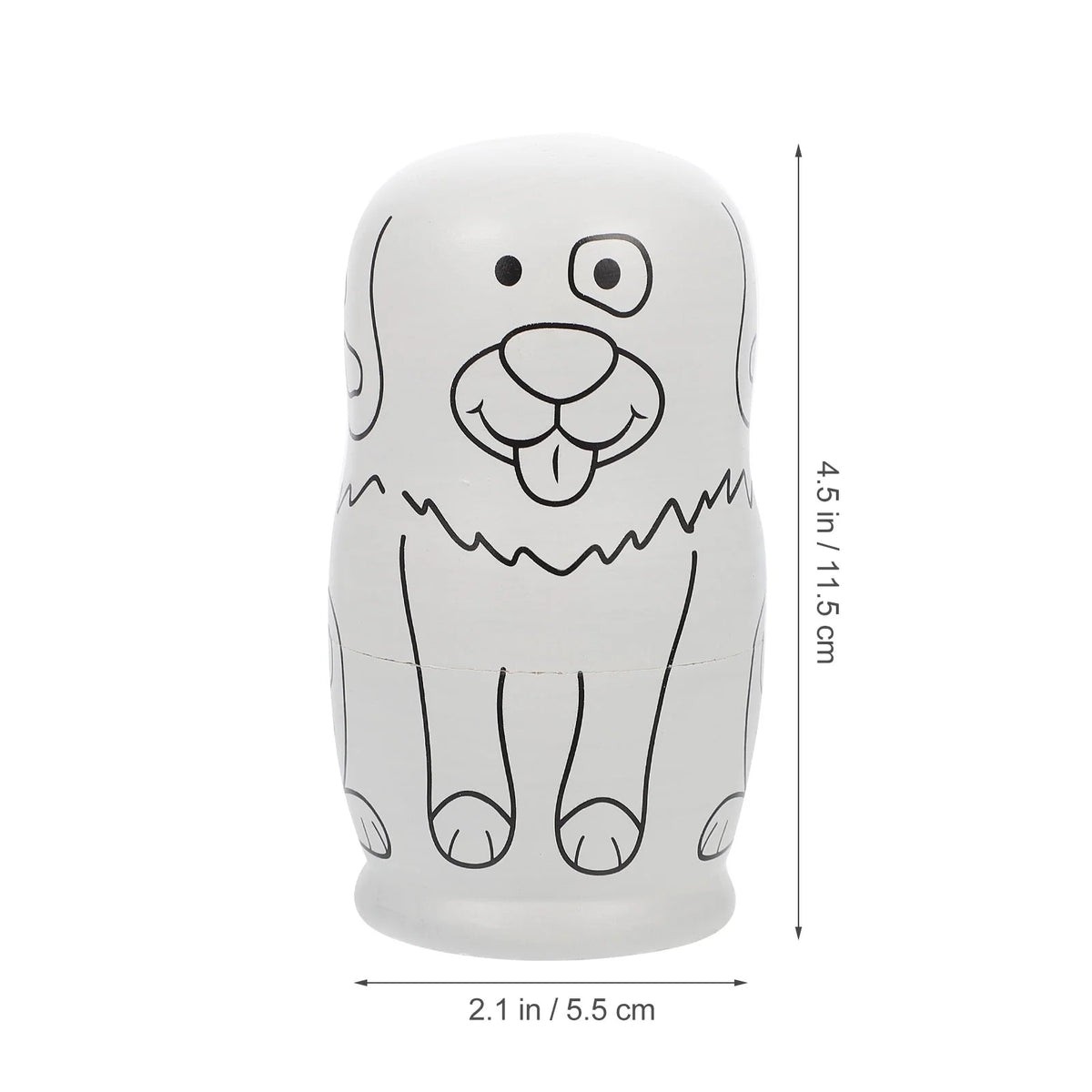 Unpainted Blank Matryoshka Dolls Nesting Dolls W32315