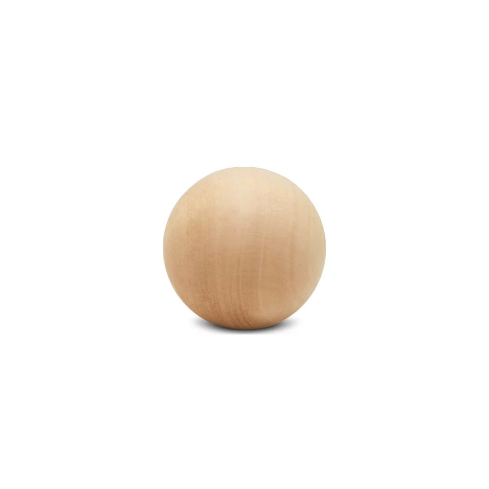 4 inch Unfinished Birch Wooden Balls, Bag of 25 M788891