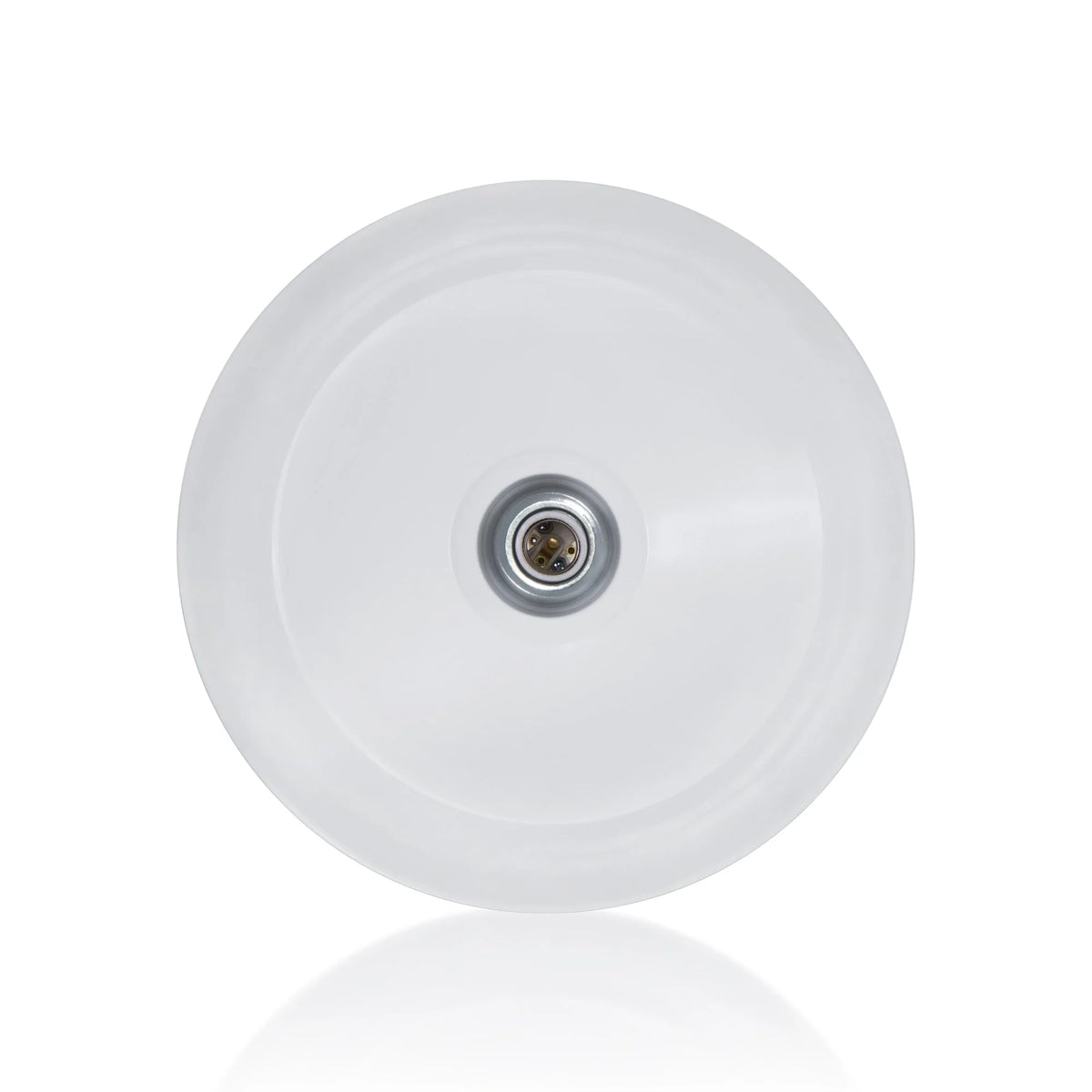 17in. White Outdoor Gooseneck Barn Light Fixture With 14.5 in. Long Extension Arm - Wall Sconce - 9W 900lm A19 LED Bulb (5000K Cool White) M1852