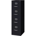 22" 4-Drawer Metal Vertical File Cabinet in Black Z3614