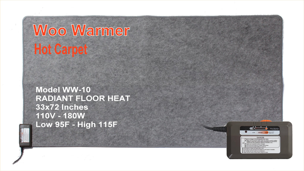 180 watt 33" x 72 inches Carpet Floor Heater E49994