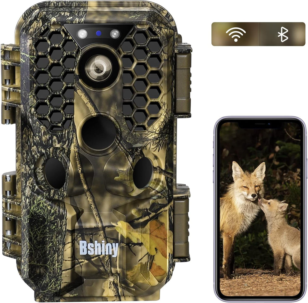4K 30MP Night Vision Motion Activated Waterproof WiFi Bluetooth Trail Camera Y516
