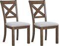 Brown Upholstered Dining Room Chair, 2 Count X875