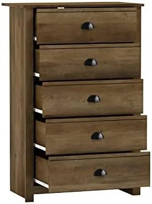 5 Drawer Wood Dresser Q251