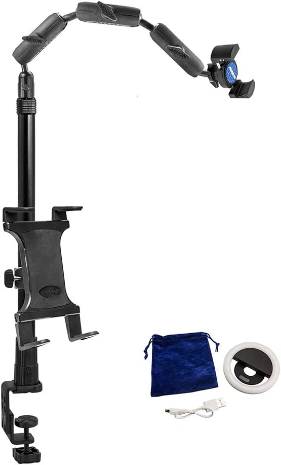 Clamp Phone or Camera Stand with Ring Light Q624065