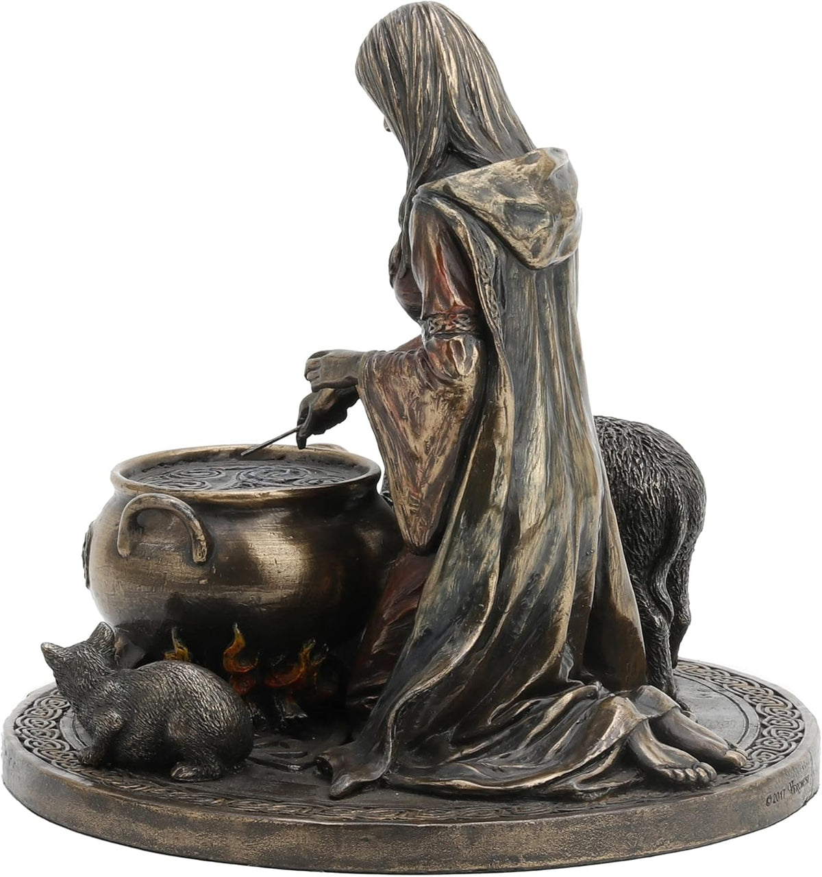 6.25 Tall Cold Cast Resin Antique Bronze Finish Statue Figurine Z28247