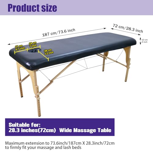 Vinyl Massage Table Cover with Face Hole E446