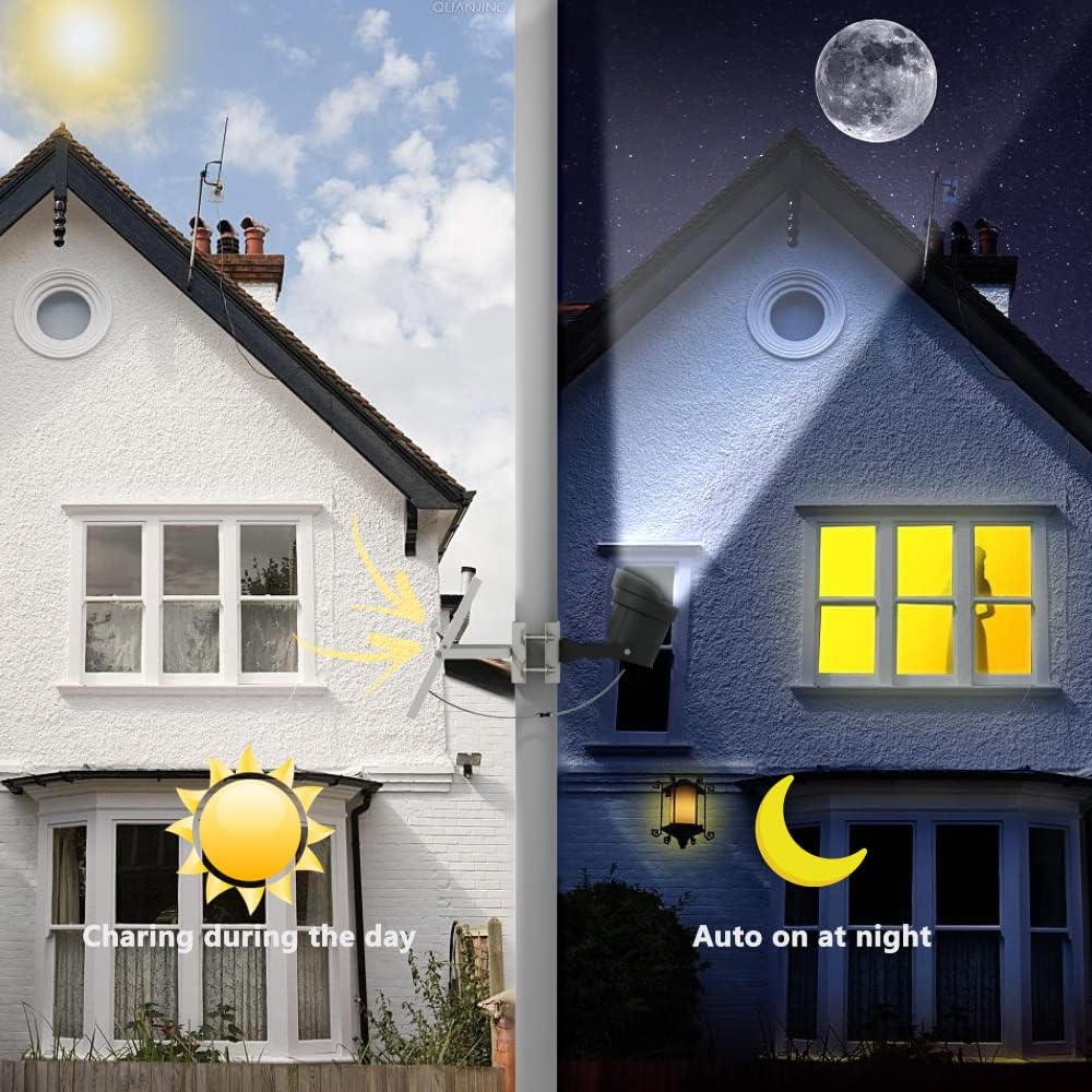 Solar Flag Pole Light 3in1 Design, 2 Brightness, Outdoor Dusk to Dawn U193319