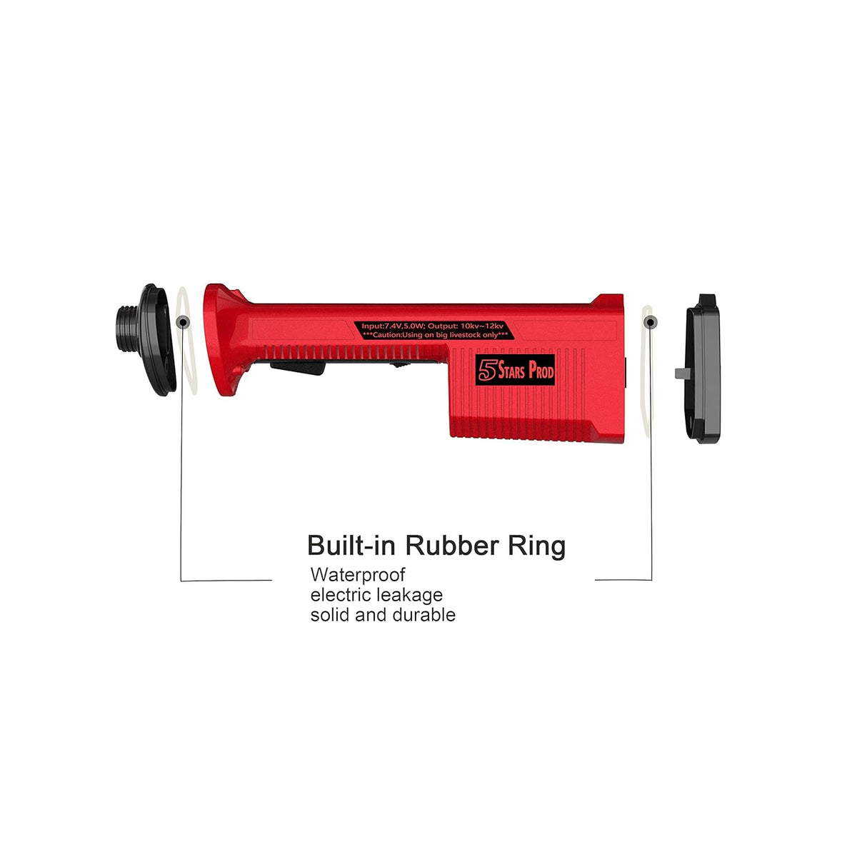 Rechargeable Electric Cattle Prod with 28in. Flexible Shaft R62480