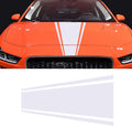 White Pack of 2 Car Hood Decal Sticker G96607