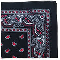 96 Pack Black & Red Polyester Bandanas B571807