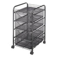 Onyx Mesh File Cart with 4 Drawers W730