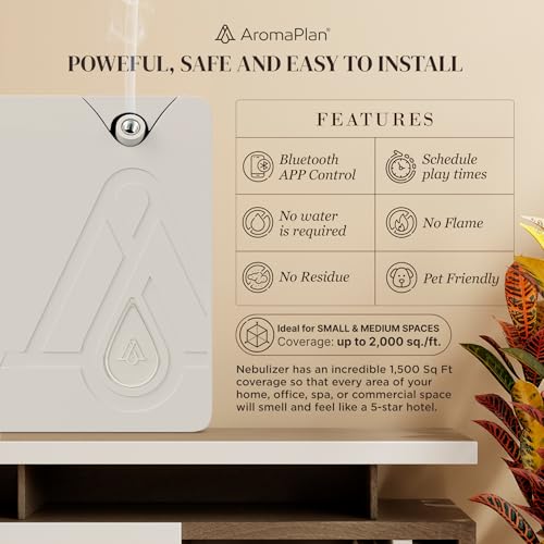 White Bluetooth Smart Scent Air Machine with 3 Fragrances L6354