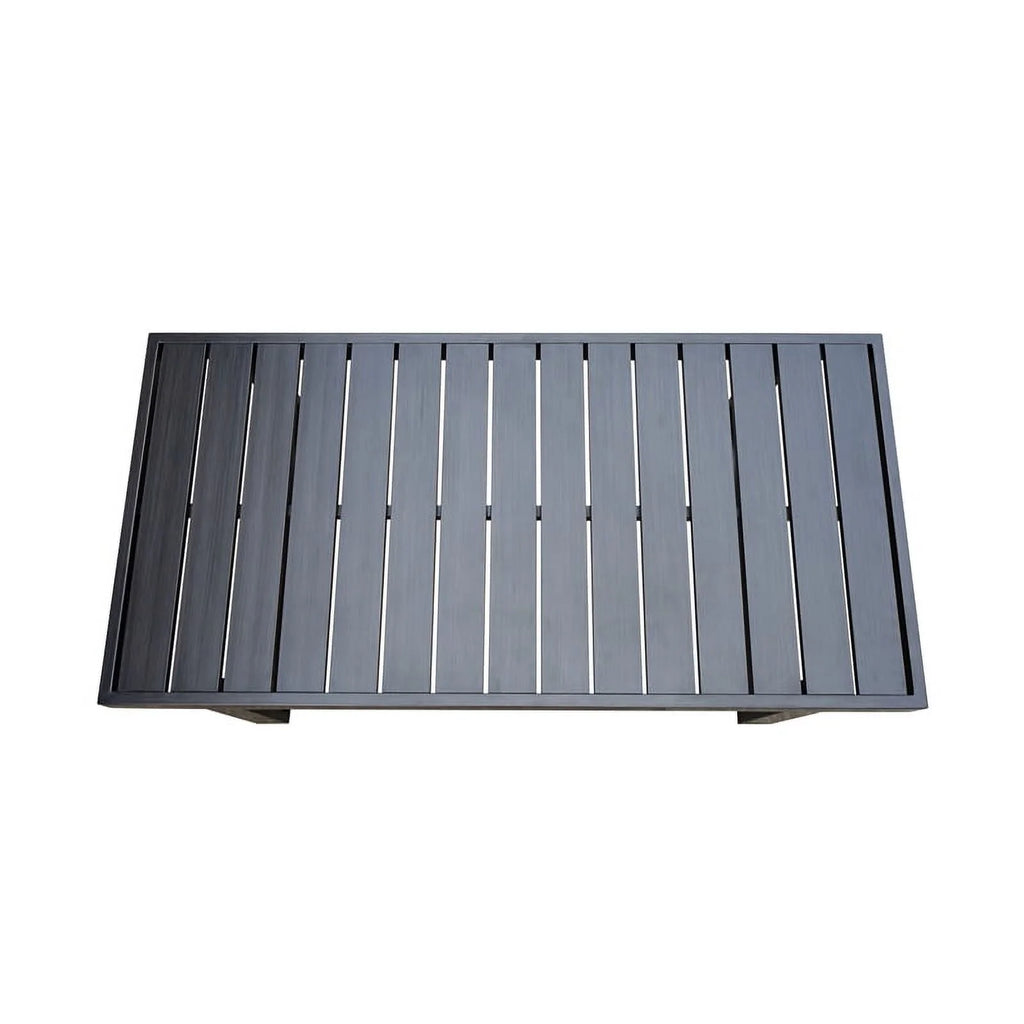 Brown Aluminum Patio Cocktail Table R723