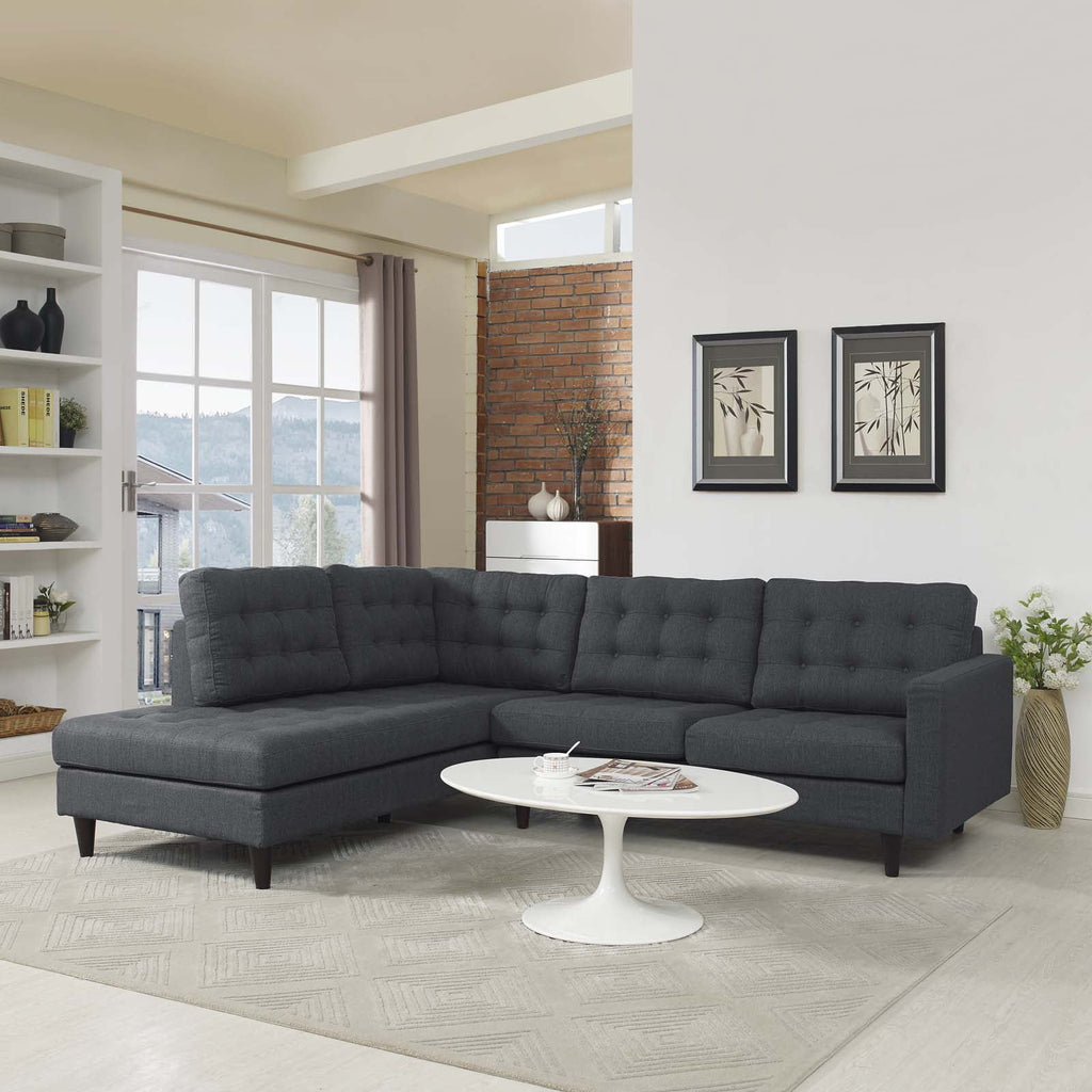 Grey Fabric Sectional Sofa S8175