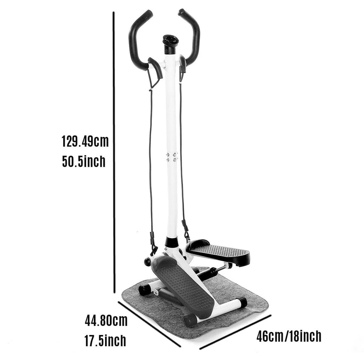 Exercise Stair Stepper Machine with Handle and Resistance Bands F477