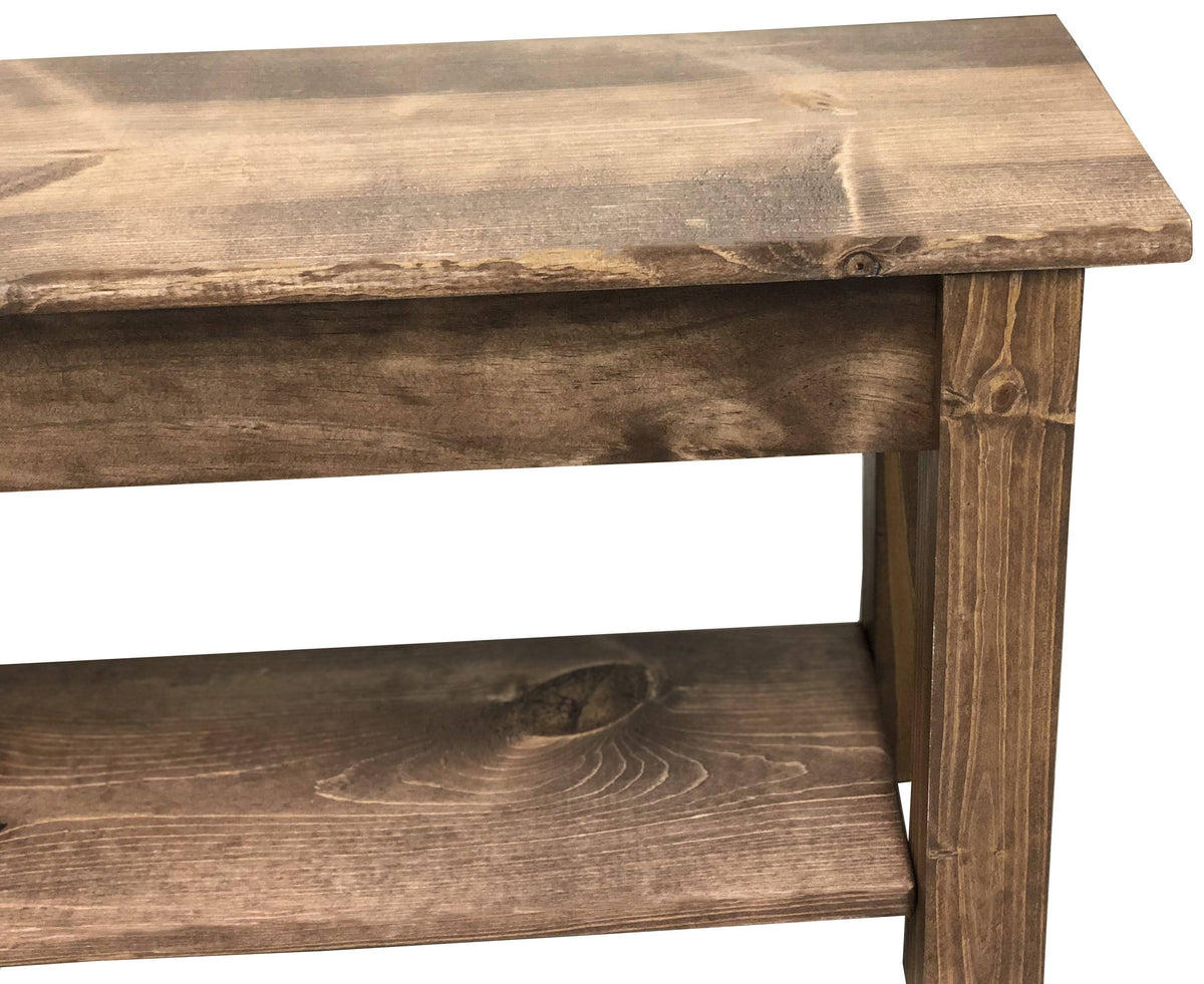 Bench with Shelf 72 Inches Z6375