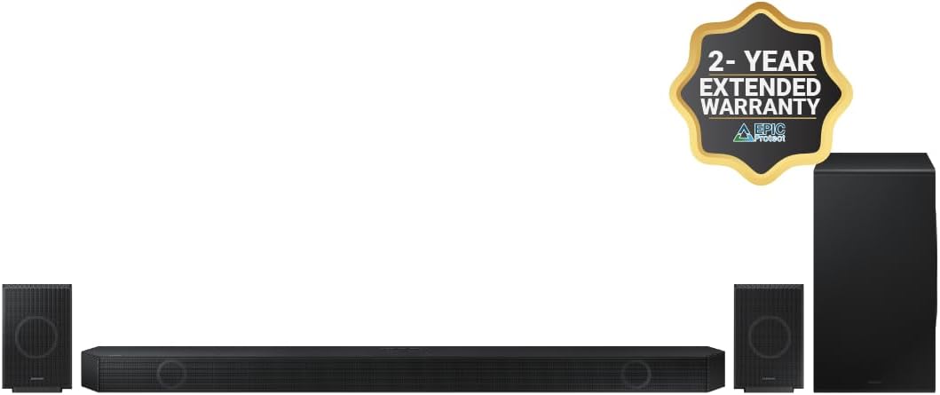 11.1.4ch Soundbar with Wireless Dolby Atmos Audio, Rear Speaker Included Q351