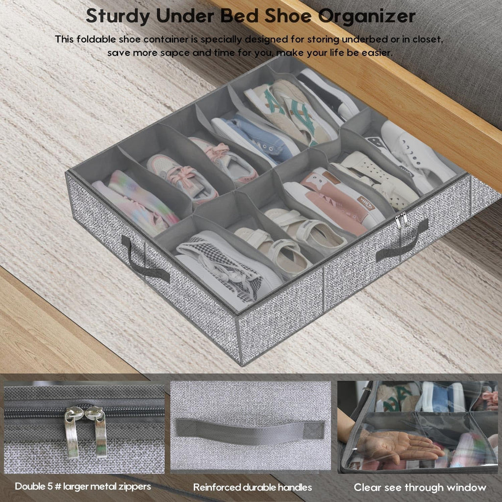 Under Bed Shoe Storage Organizer, Set of 2 Y1194