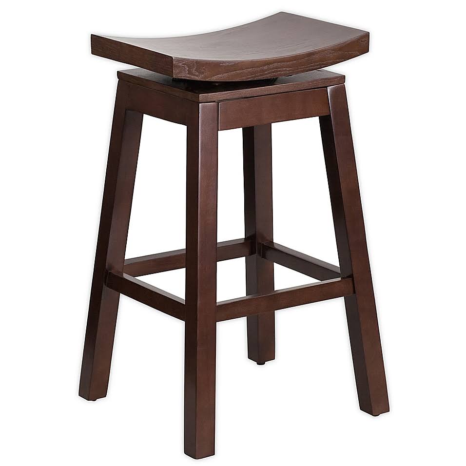 Saddle Seat Bar Stool in Cappuccino Z111324