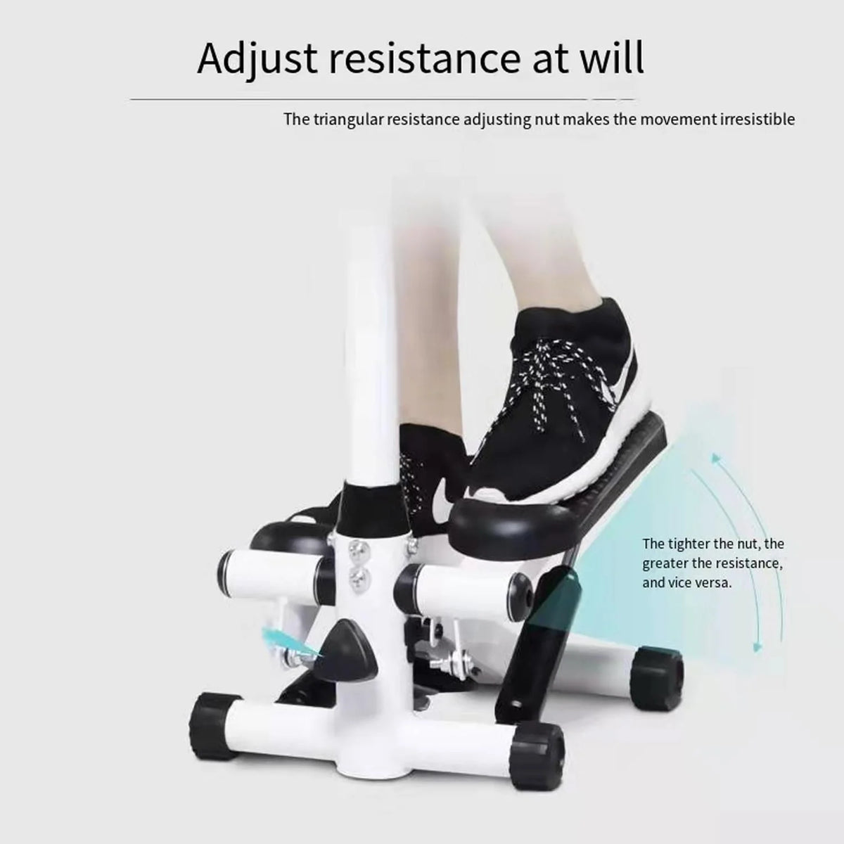Exercise Stair Stepper Machine with Handle and Resistance Bands F477