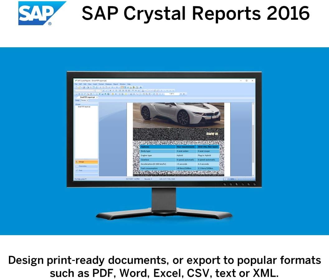 Crystal Reports 2016 Reporting software [32 Bit] B1358