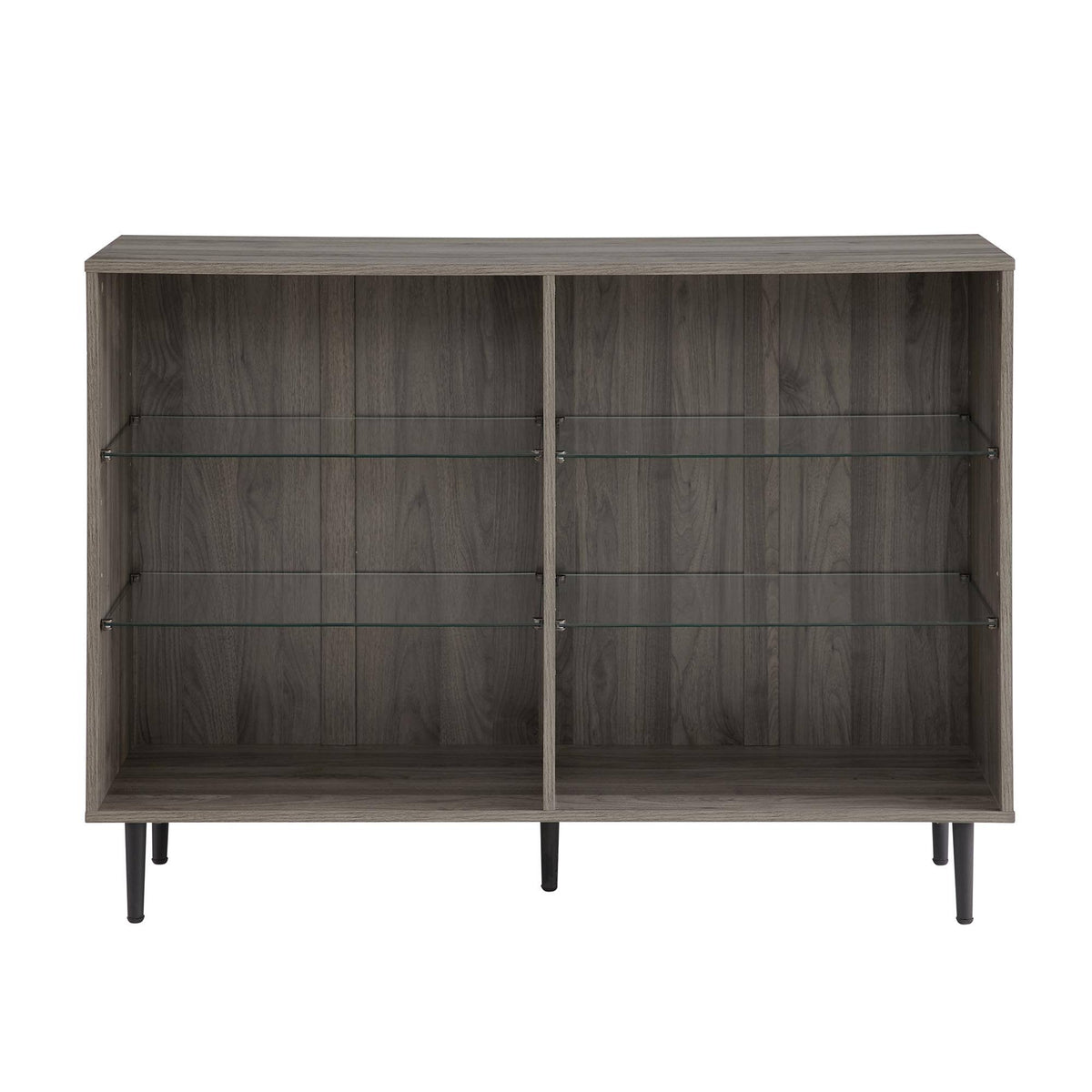 Slate Grey Mid Century Modern Bookcase V66156