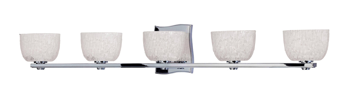 Polished Chrome 5 Light Bath Bracket O35647
