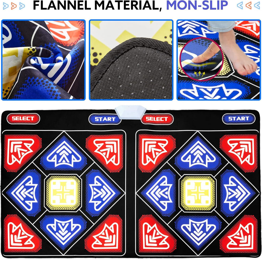Electronic Dance Mat with HD Camera for HDMI Interface TV, Rechargeable Host & Remote Controller, Non-Slip J125047