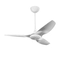 52 Ceiling Fan with Brushed Aluminum Blades and White Finish B1230