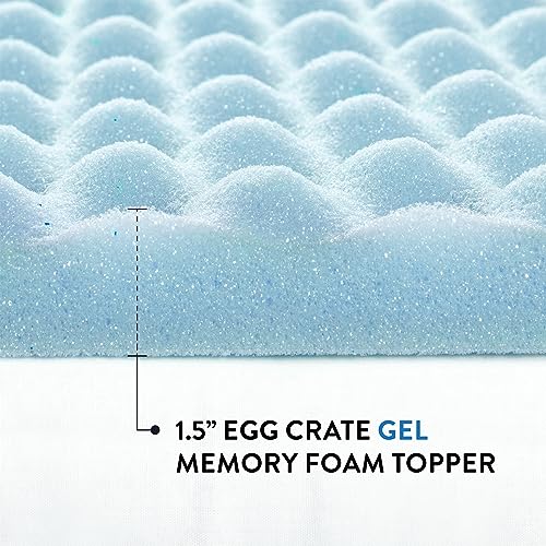 2 Inch Memory Foam Twin Mattress Topper F8687