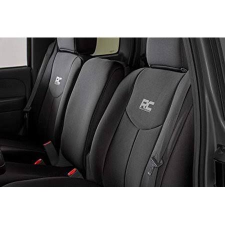 Black Neoprene Front Seat Covers W895