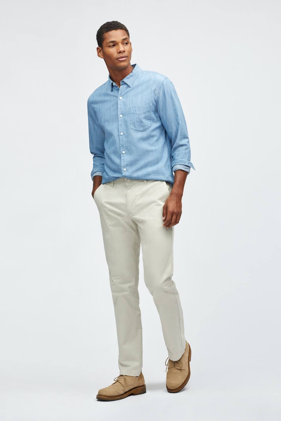 Slim Stretch Washed Chinos P975