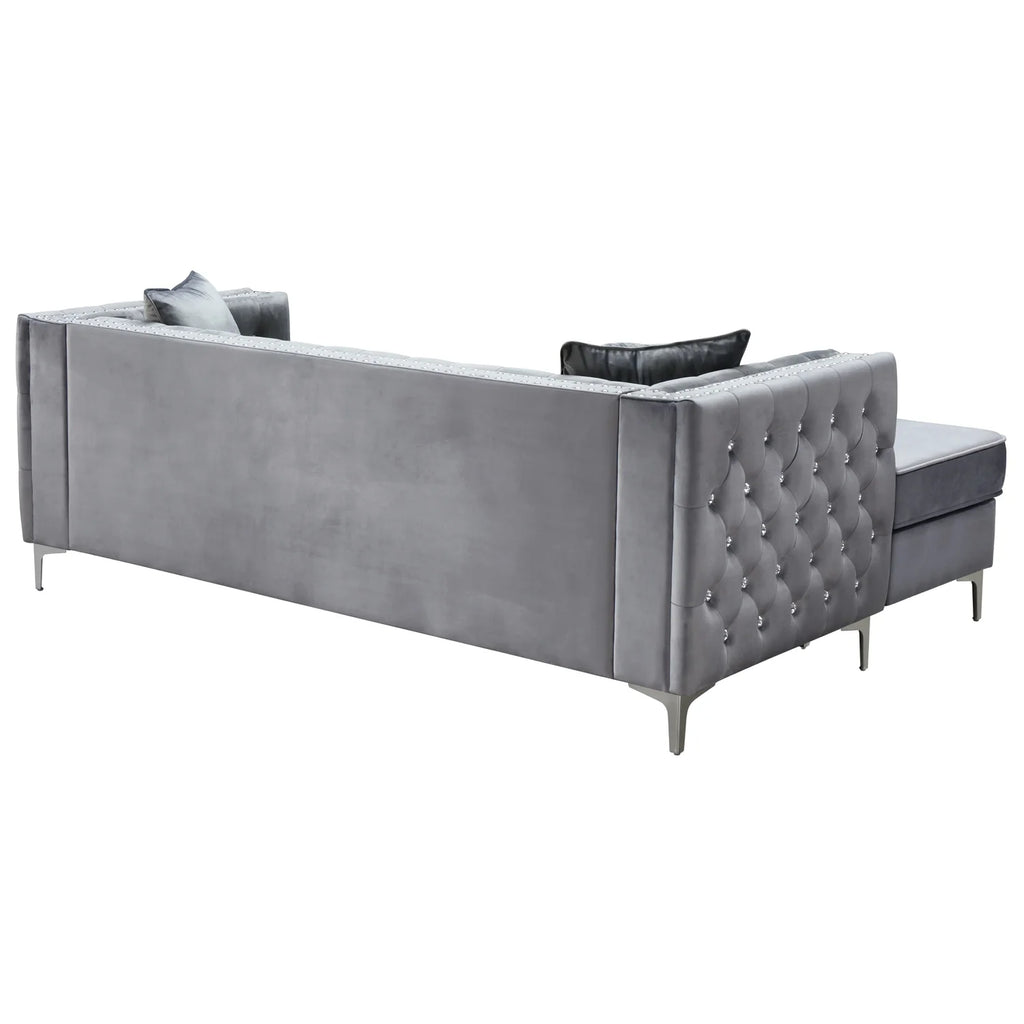 Gray Sofa Chaise Y316