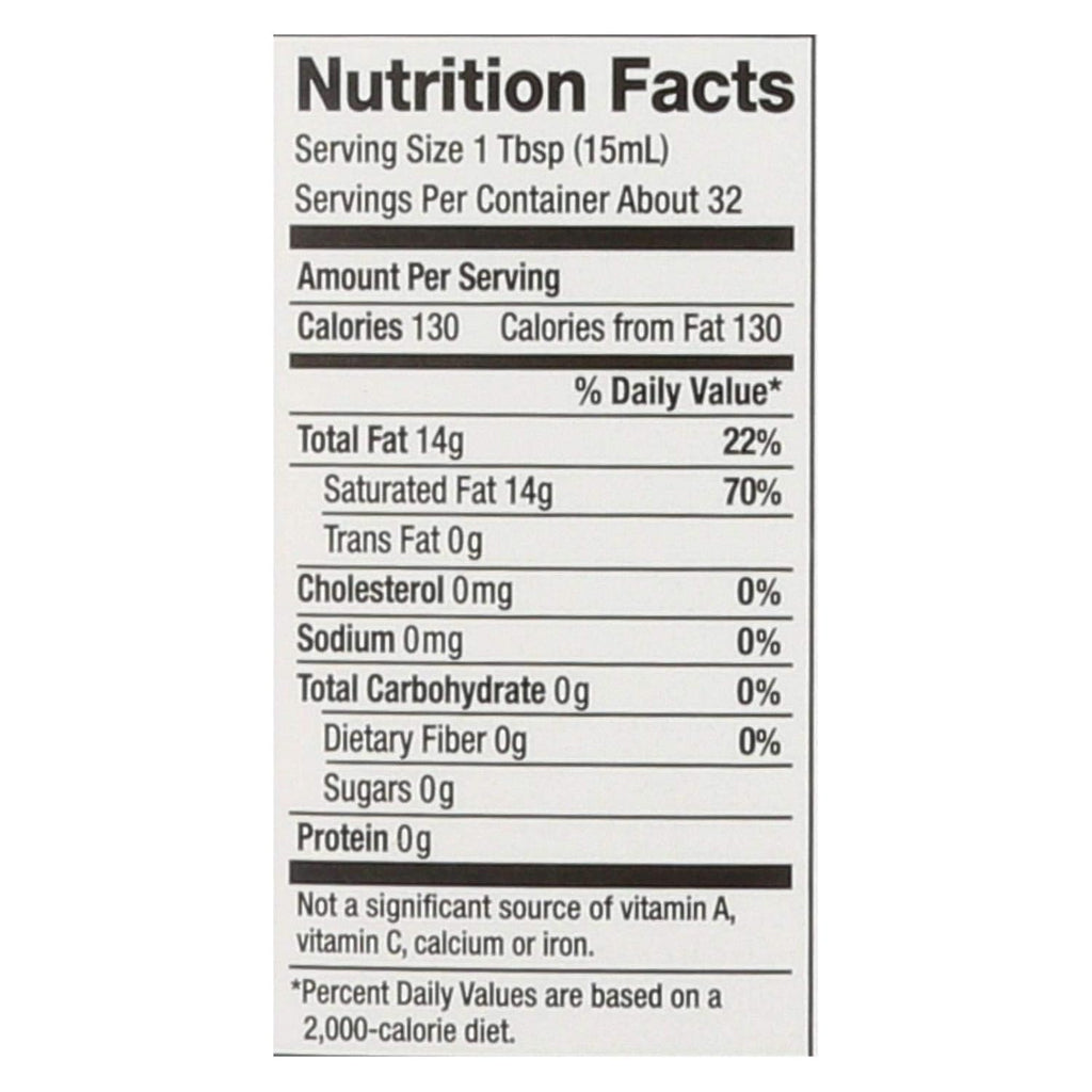 Organic Liquid Coconut Oil, 16-ounce B6514