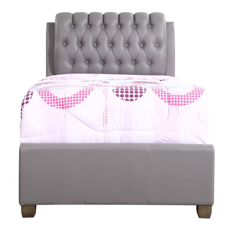 Twin Bed Light Grey B7617