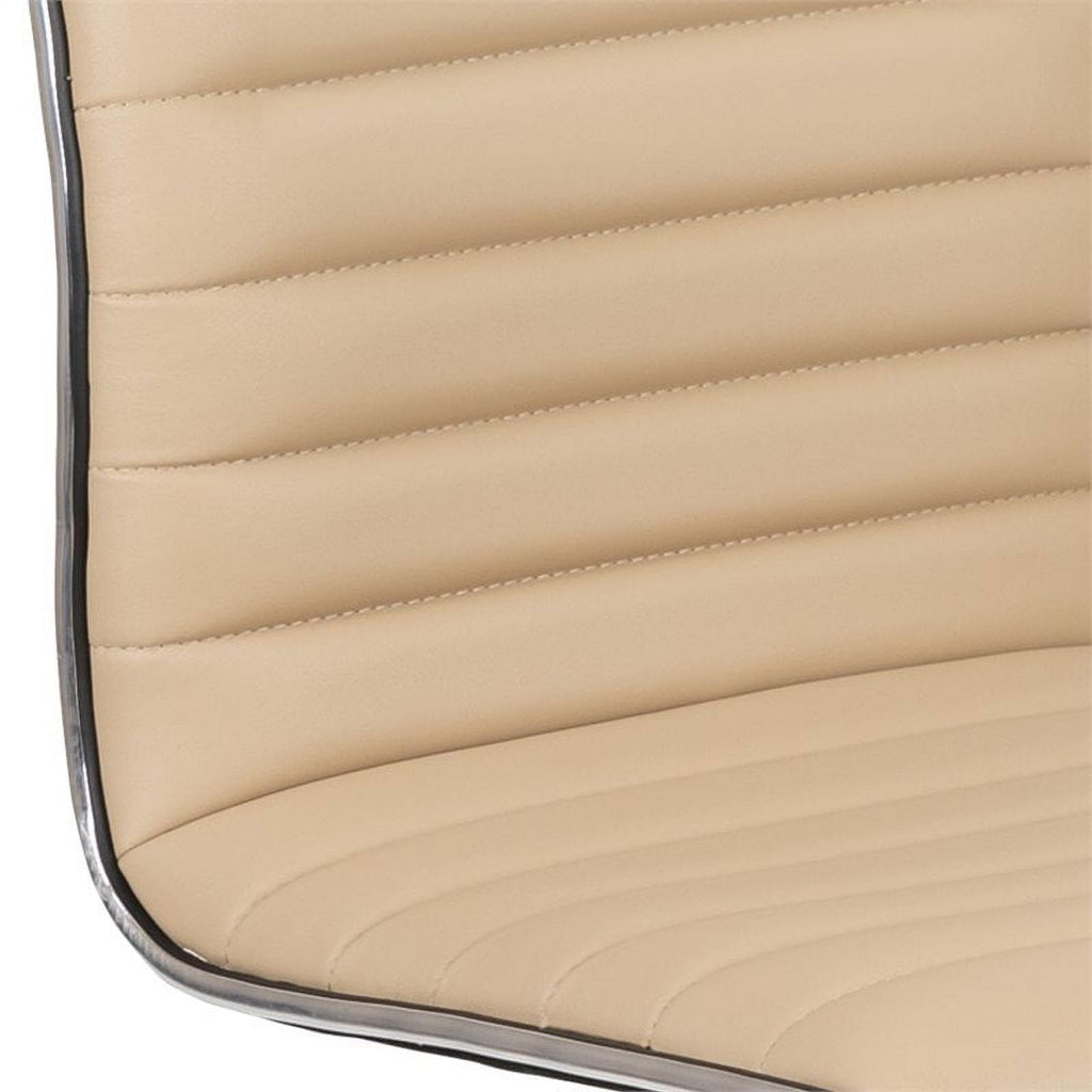 Tan Vinyl Low Back Swivel Office Chair S70065