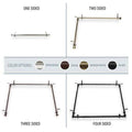 Black Adjustable 66-120 inch Ceiling Rod U860032