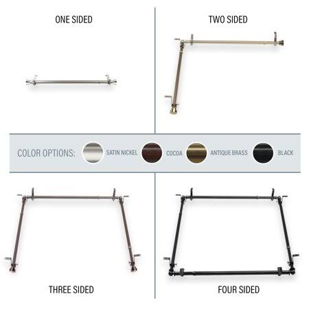 Black Adjustable 66-120 inch Ceiling Rod U860032