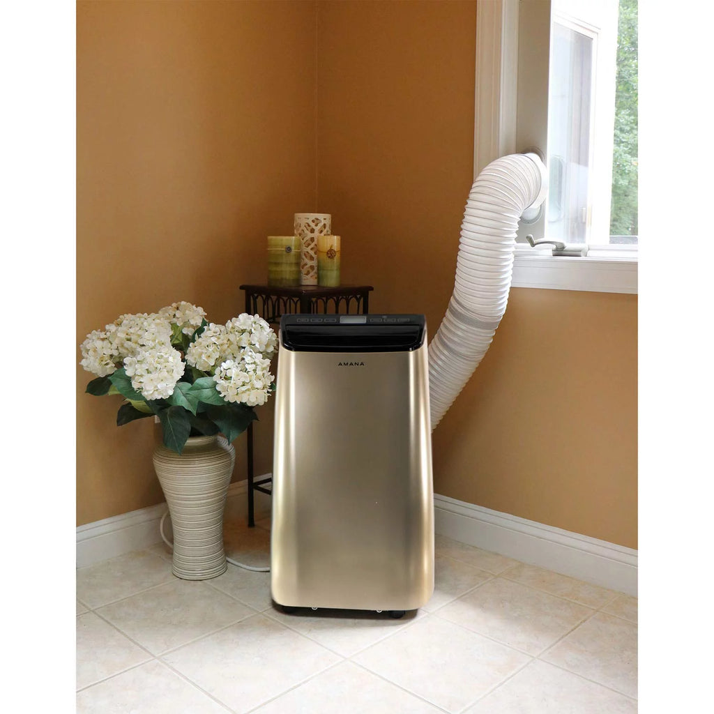10000 BTU Portable Air Conditioner with Remote Control in White/Black M18583