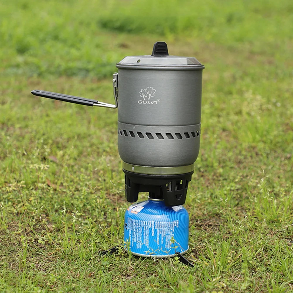 Camping Stove Pot with Windproof Gas Stove Head M36748