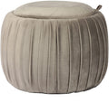 Grey Round Storage Ottoman N2021