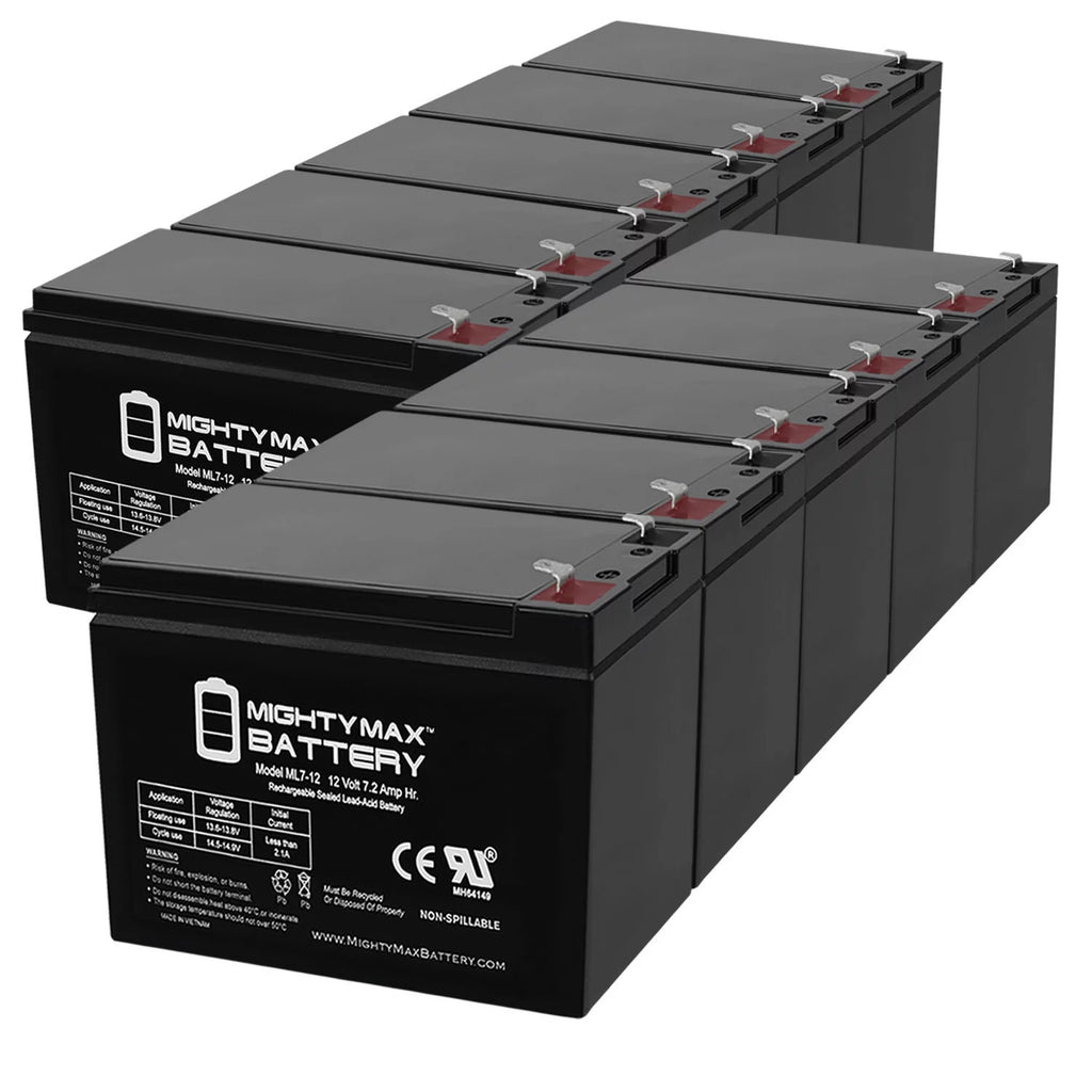 12 Volt 7ah Rechargeable Battery with F1 Terminals V37203