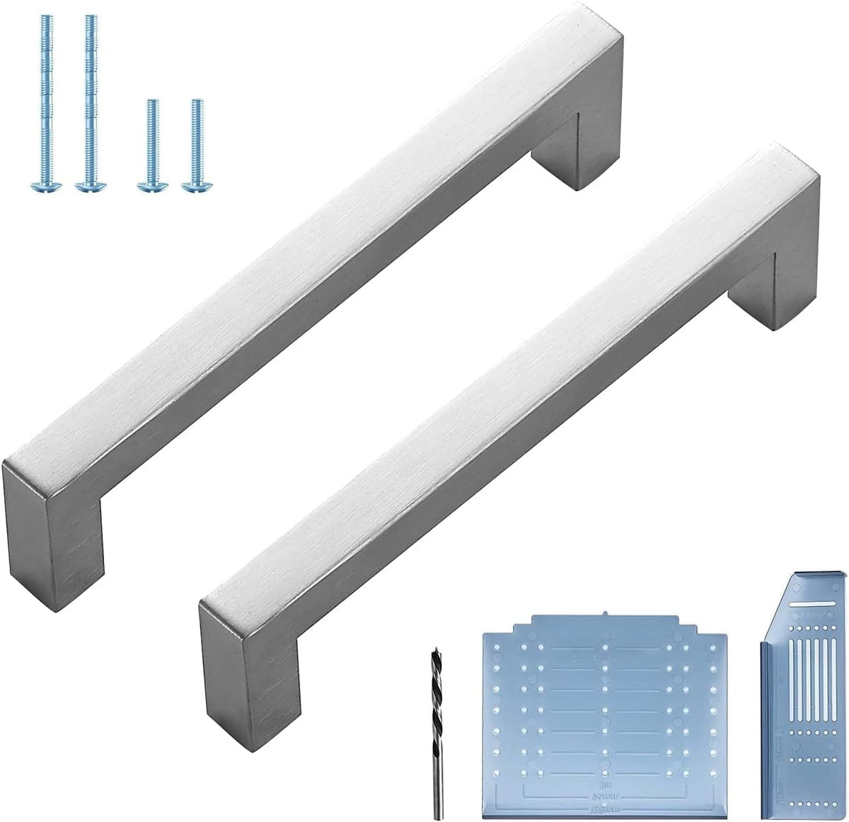 Black 30 Pack 5 Inch Square Cabinet Pulls T992479