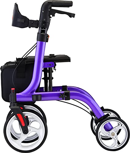 Red Rollator Walker with 10" & 8" Wheels Q87734