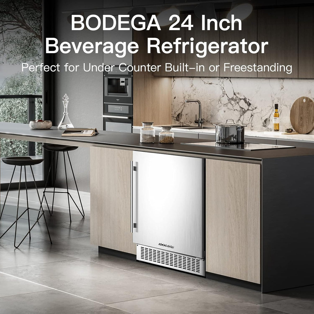 Stainless Steel Beverage Refrigerator 180 Cans F897708