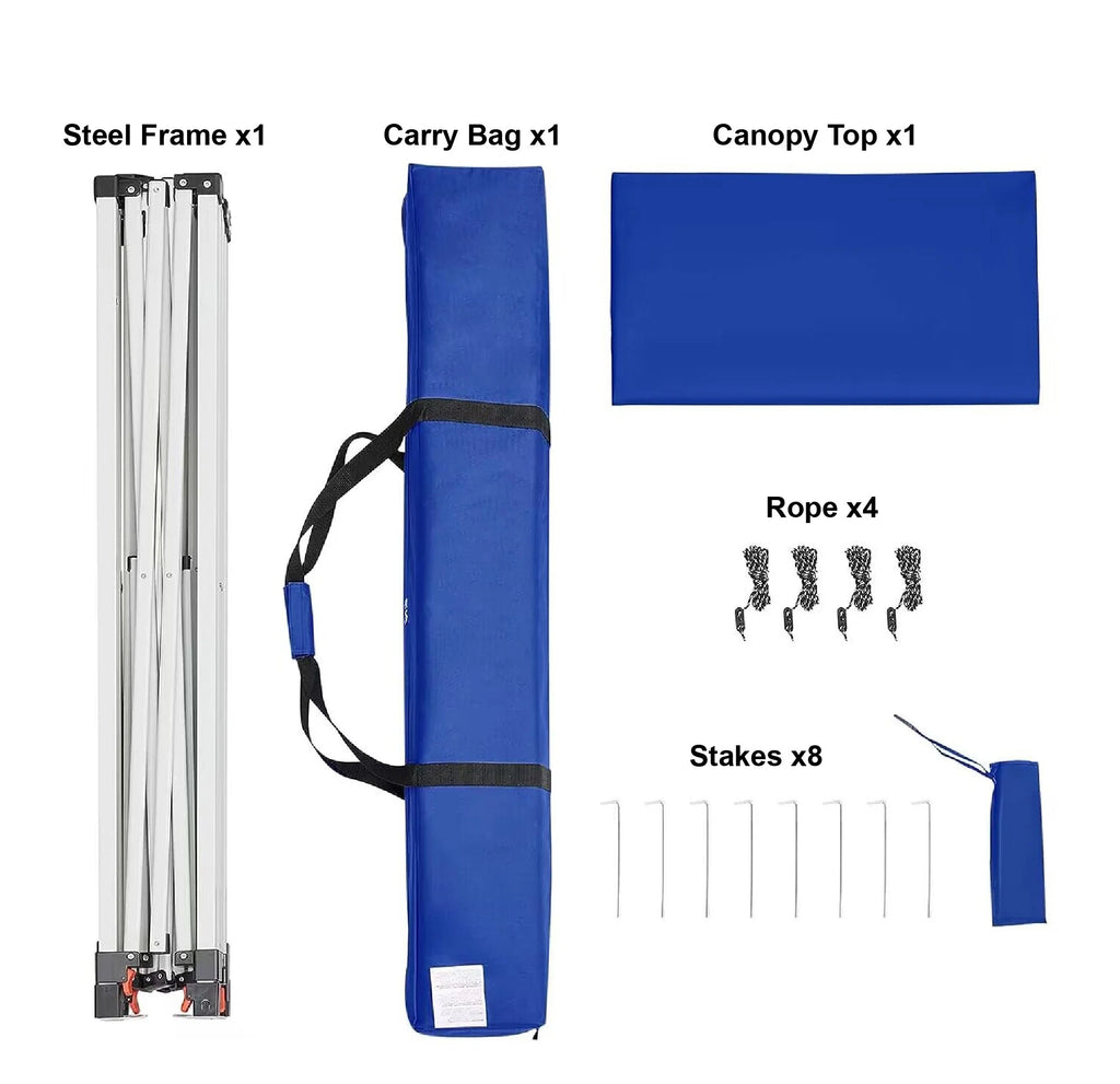 10' x 10' Blue Pop-up Canopy S7682