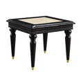 Marble Top Wooden Frame End Table H223140